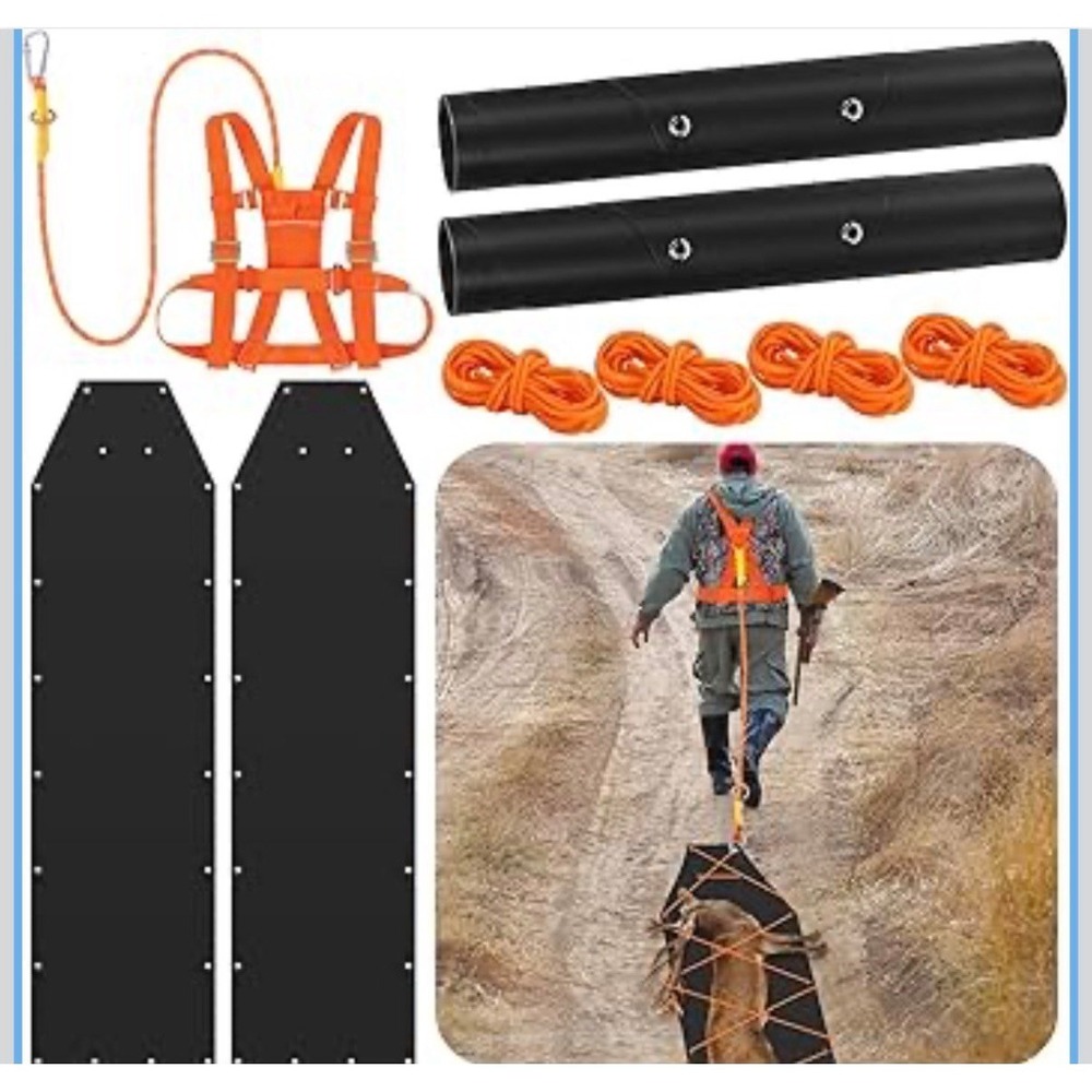 2 Pcs Deer Drag Sled, Heavy Duty